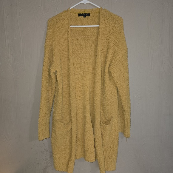 Zessica Sweaters - Zesica sunflower yellow ultra plush cardigan size LG